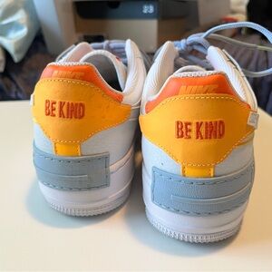 Nike Kids Sneakers - White, Orange, and Yellow